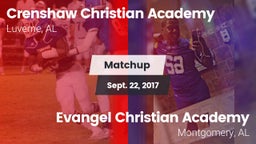 Matchup: Crenshaw Christian vs. Evangel Christian Academy  2017