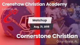 Matchup: Crenshaw Christian vs. Cornerstone Christian  2018