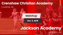 Matchup: Crenshaw Christian vs. Jackson Academy  2018