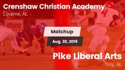 Matchup: Crenshaw Christian vs. Pike Liberal Arts  2019