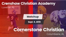 Matchup: Crenshaw Christian vs. Cornerstone Christian  2019