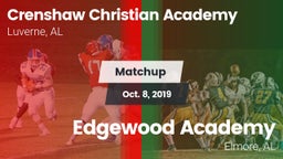 Matchup: Crenshaw Christian vs. Edgewood Academy  2019