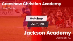 Matchup: Crenshaw Christian vs. Jackson Academy  2019