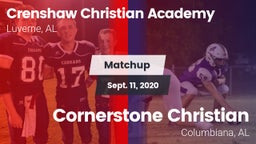 Matchup: Crenshaw Christian vs. Cornerstone Christian  2020