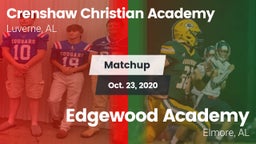 Matchup: Crenshaw Christian vs. Edgewood Academy  2020
