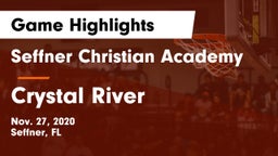 Seffner Christian Academy vs Crystal River  Game Highlights - Nov. 27, 2020