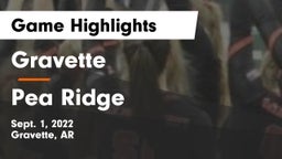 Gravette  vs Pea Ridge  Game Highlights - Sept. 1, 2022