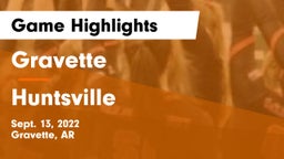 Gravette  vs Huntsville  Game Highlights - Sept. 13, 2022