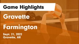 Gravette  vs Farmington  Game Highlights - Sept. 21, 2022