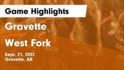 Gravette  vs West Fork Game Highlights - Sept. 21, 2022