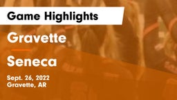 Gravette  vs Seneca  Game Highlights - Sept. 26, 2022