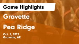 Gravette  vs Pea Ridge  Game Highlights - Oct. 5, 2022