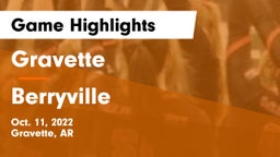 Gravette  vs Berryville  Game Highlights - Oct. 11, 2022