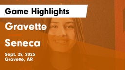 Gravette  vs Seneca  Game Highlights - Sept. 25, 2023