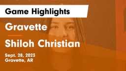 Gravette  vs Shiloh Christian  Game Highlights - Sept. 28, 2023