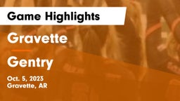 Gravette  vs Gentry  Game Highlights - Oct. 5, 2023
