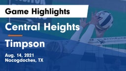 Central Heights  vs Timpson  Game Highlights - Aug. 14, 2021