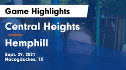 Central Heights  vs Hemphill  Game Highlights - Sept. 29, 2021