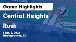 Central Heights  vs Rusk  Game Highlights - Sept. 2, 2022