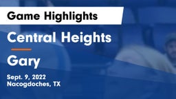 Central Heights  vs Gary  Game Highlights - Sept. 9, 2022