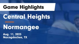 Central Heights  vs Normangee  Game Highlights - Aug. 11, 2023