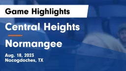 Central Heights  vs Normangee  Game Highlights - Aug. 18, 2023