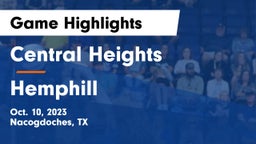 Central Heights  vs Hemphill  Game Highlights - Oct. 10, 2023