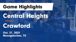 Central Heights  vs Crawford  Game Highlights - Oct. 27, 2023