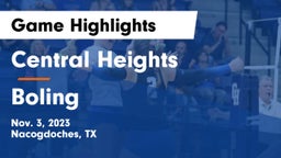 Central Heights  vs Boling  Game Highlights - Nov. 3, 2023