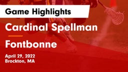 Cardinal Spellman  vs Fontbonne Game Highlights - April 29, 2022