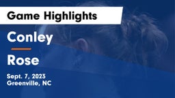 Conley  vs Rose  Game Highlights - Sept. 7, 2023