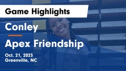 Conley  vs Apex Friendship  Game Highlights - Oct. 21, 2023