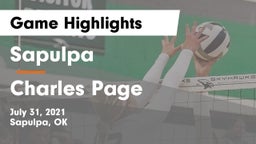 Sapulpa  vs Charles Page  Game Highlights - July 31, 2021
