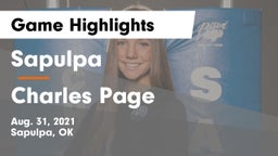 Sapulpa  vs Charles Page  Game Highlights - Aug. 31, 2021