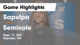 Sapulpa  vs Seminole Game Highlights - Sept. 11, 2021