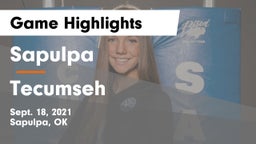Sapulpa  vs Tecumseh Game Highlights - Sept. 18, 2021