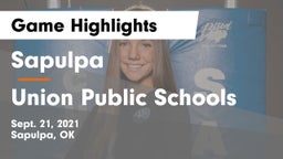 Sapulpa  vs Union Public Schools Game Highlights - Sept. 21, 2021