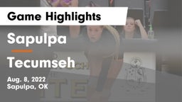 Sapulpa  vs Tecumseh Game Highlights - Aug. 8, 2022