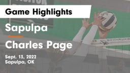 Sapulpa  vs Charles Page  Game Highlights - Sept. 13, 2022