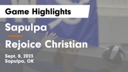 Sapulpa  vs Rejoice Christian  Game Highlights - Sept. 8, 2023