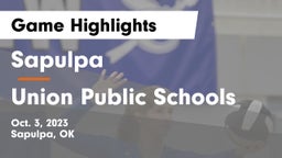 Sapulpa  vs Union Public Schools Game Highlights - Oct. 3, 2023