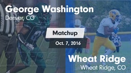 Matchup: George Washington vs. Wheat Ridge  2016