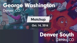 Matchup: George Washington vs. Denver South  2016