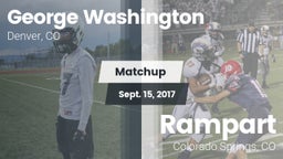 Matchup: George Washington vs. Rampart  2017