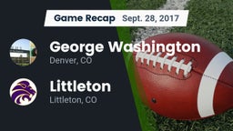 Recap: George Washington  vs. Littleton  2017