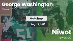 Matchup: George Washington vs. Niwot  2018