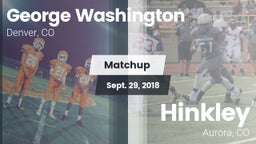 Matchup: George Washington vs. Hinkley  2018