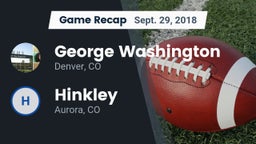 Recap: George Washington  vs. Hinkley  2018