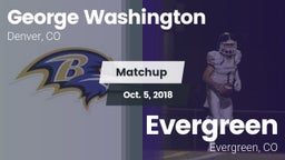 Matchup: George Washington vs. Evergreen  2018