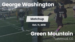 Matchup: George Washington vs. Green Mountain  2018